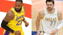 LeBron James y Luka Doncic
