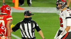 Tyrann Mathieu y Tom Brady en Super Bowl LV