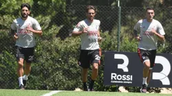 River se entrena pensando en el domingo.