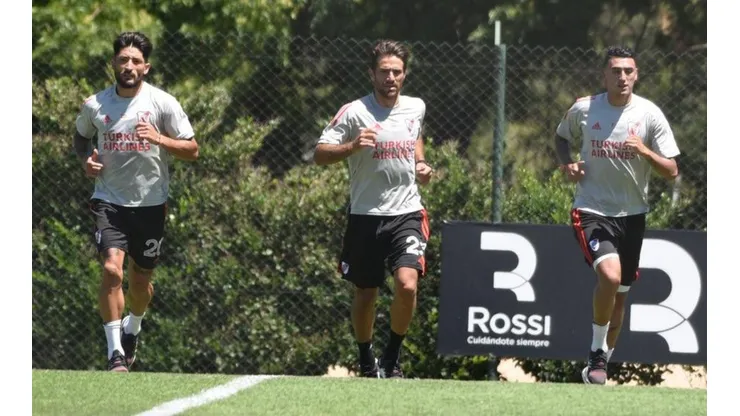 River se entrena pensando en el domingo.