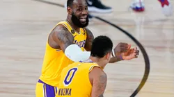 LeBron James y Kyle Kuzma (Foto: Getty)