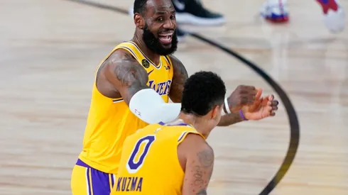 LeBron James y Kyle Kuzma (Foto: Getty)