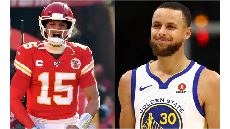 Patrick Mahomes y Stephen Curry