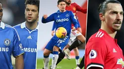 Michael Ballack, James Rodríguez y Zlatan Ibrahimovic.