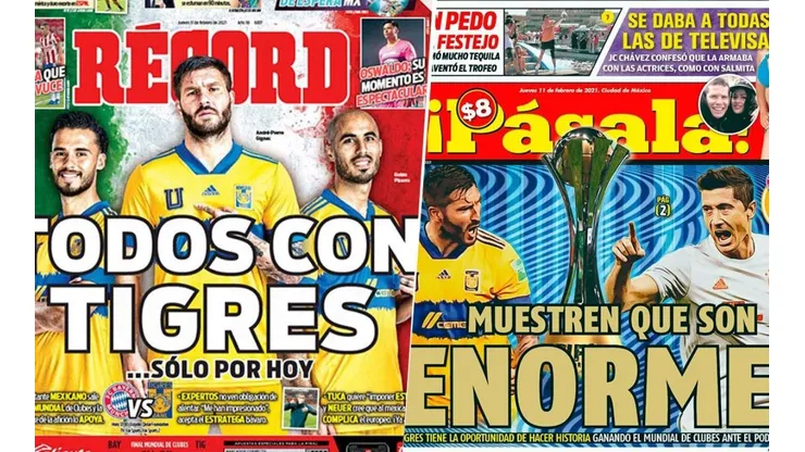 "Todos con Tigres": Portadas de los principales periódicos deportivos