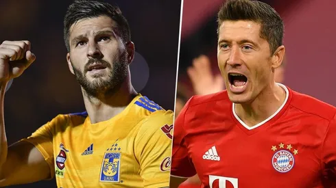 Gignac y Lewandowski (Imagen: Getty)