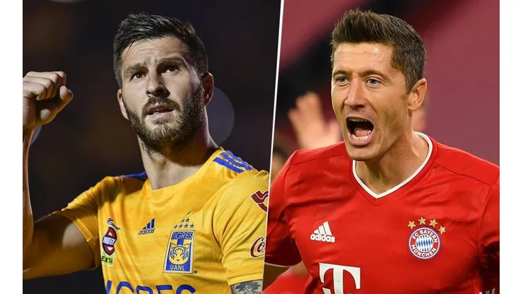 Gignac y Lewandowski (Imagen: Getty)