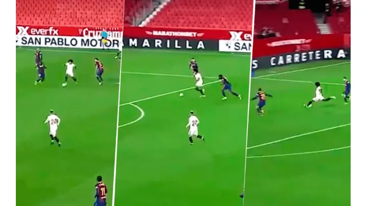 El golazo de Koundé al Barcelona con Sevilla: ¡y eso que juega de defensor!