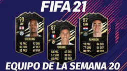 El Equipo de la Semana 20 llega al Ultimate Team del FIFA 21: ¡Varane y Sterling!