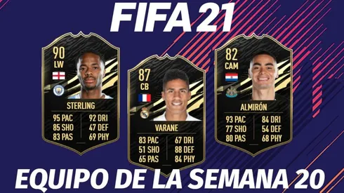 El Equipo de la Semana 20 llega al Ultimate Team del FIFA 21: ¡Varane y Sterling!