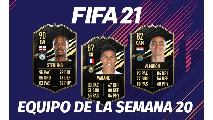 El Equipo de la Semana 20 llega al Ultimate Team del FIFA 21: ¡Varane y Sterling!