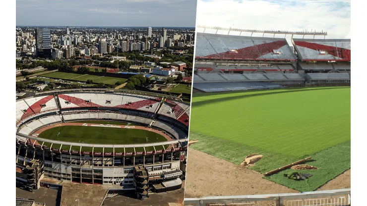 Un billar: River mostró el nuevo césped del Monumental y enamoró a los hinchas