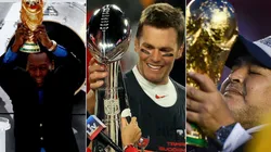 Pelé, Tom Brady y Diego Maradona