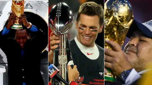 Pelé, Tom Brady y Diego Maradona