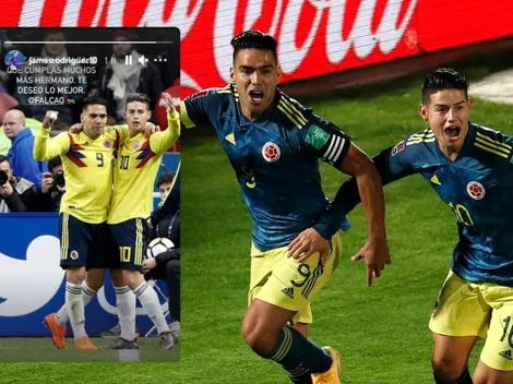 James no se olvidó y le dejó un hermoso mensaje a Falcao en Instagram