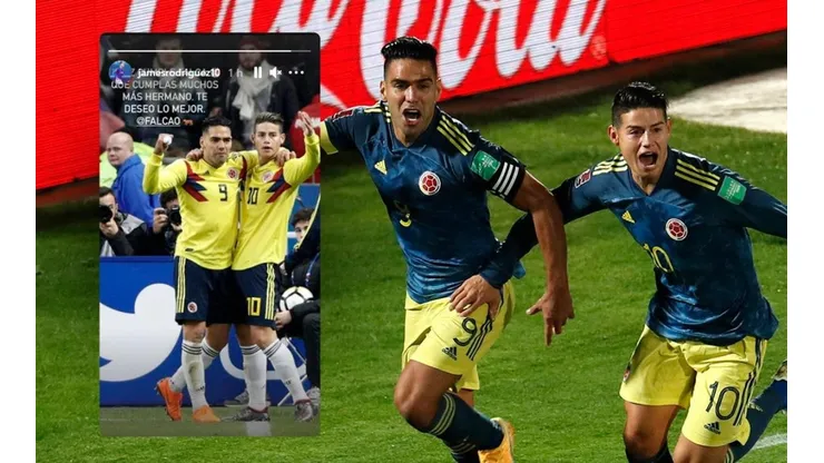 El detalle de James Rodríguez en su Instagram para Falcao por su cumpleaños.