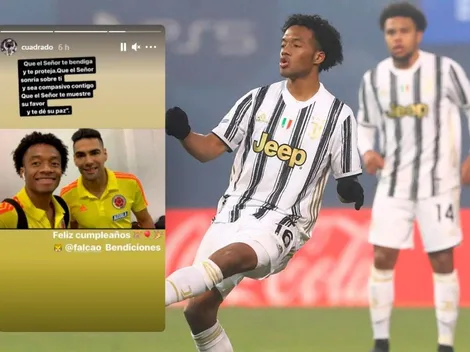 "Que el Señor te proteja", la bendición de Cuadrado a Falcao por sus 35 años