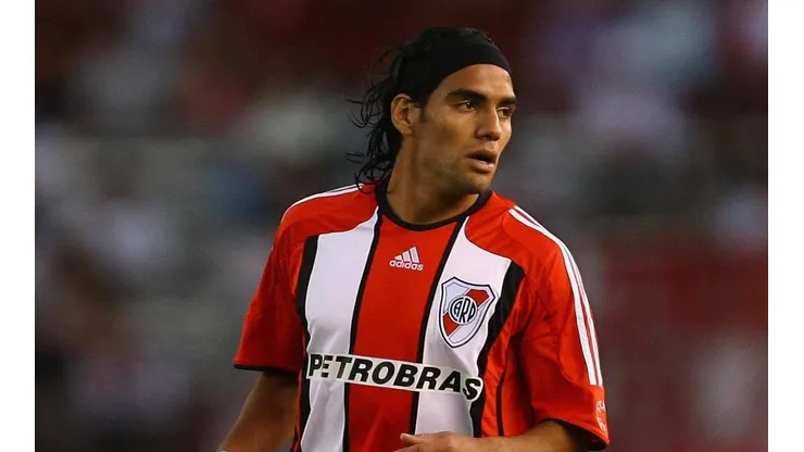Radamel Falcao García en su paso por River.