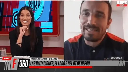 Sergio Chitero en su aparición en 'ESPN'.