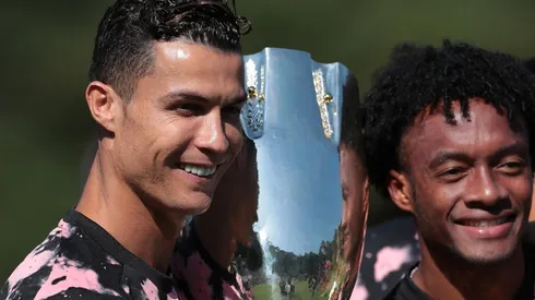 Cristiano Ronaldo y Juan Guillermo Cuadrado, juntos en la Juventus de Italia.