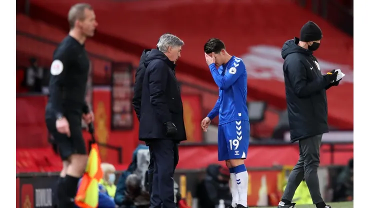 James Rodríguez está en duda para enfrentar al Tottenham por la FA Cup.