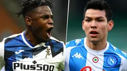 Duván Zapata e Hirving Lozano (Imagen: Getty)