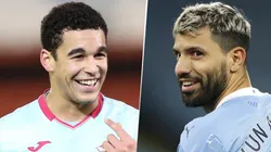 Ben Cabango y Sergio Agüero (Imagen: Getty)