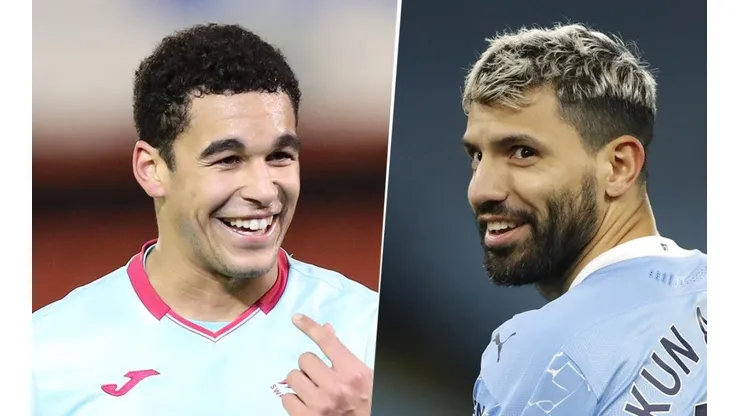 Ben Cabango y Sergio Agüero (Imagen: Getty)