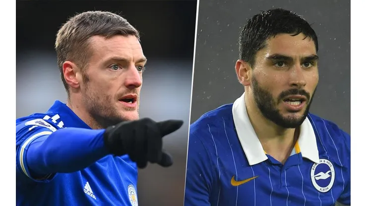 Jamie Vardy y Neal Maupay (Imagen: Getty)