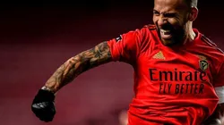 La contundente celebración de Nicolás Otamendi.