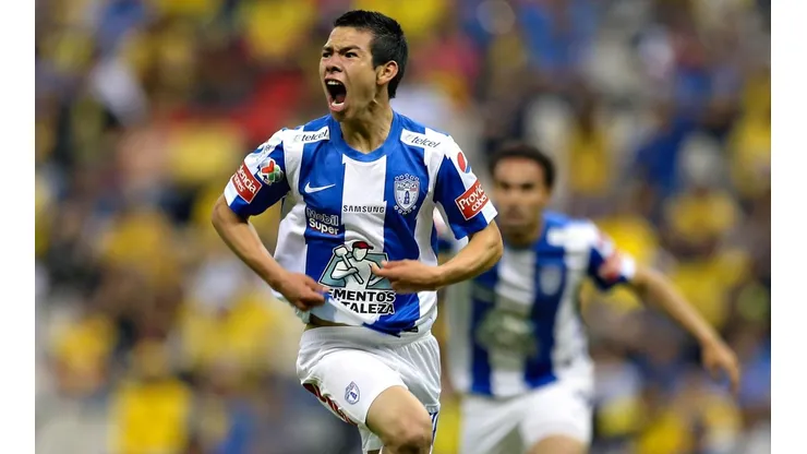 Hirving Lozano le anotó al América en su debut profesional