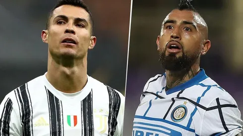 Cristiano Ronaldo y Arturo Vidal (Imagen: Getty)