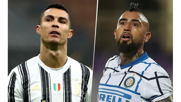 Cristiano Ronaldo y Arturo Vidal (Imagen: Getty)
