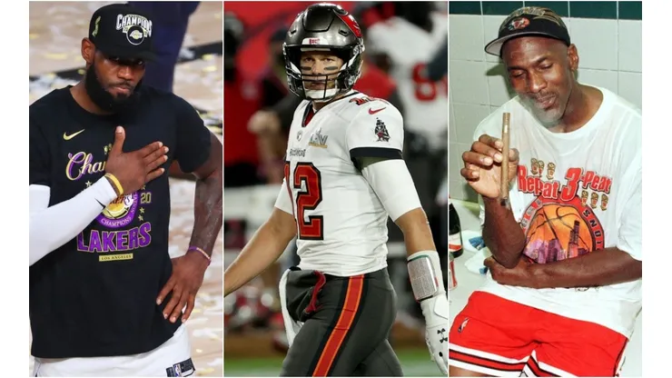 LeBron James, Tom Brady y Michael Jordan