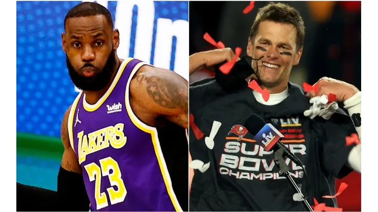 LeBron James festeja victoria de Tom Brady con Tampa Bay Buccaneers.