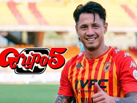 Grupo 5 saludó a Gianluca Lapadula y el delantero lo correspondió