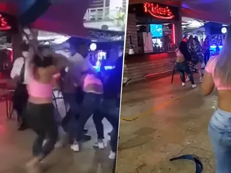 "Vea esta per€@ hijue€$@*", impresionante pelea entre meseras quedó en video