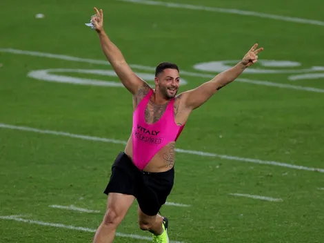 Lo que no se vio en el Super Bowl: fan ingresó al campo y casi anota un touchdown