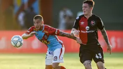 Aníbal Moreno durante un partido de Newell's.