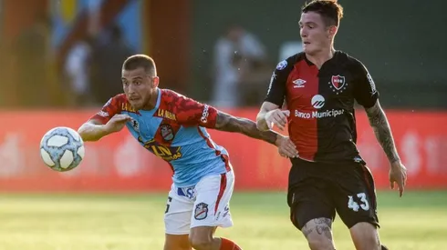 Aníbal Moreno durante un partido de Newell's.