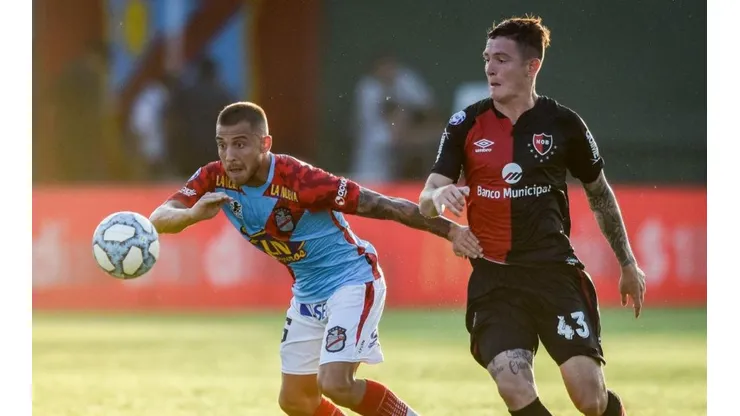 Aníbal Moreno durante un partido de Newell's.