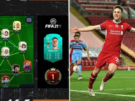 También la rompe en la play: delantero del Liverpool queda Top 1 en FUT Champions