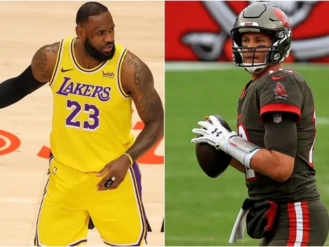 LeBron James se rinde a los pies de Tom Brady