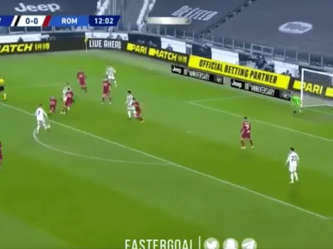 Cristiano controló y sin recorrido clavó un golazo bárbaro para Juventus
