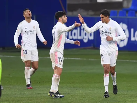 Varane se vistió de Ramos, metió dos goles y Real Madrid le ganó al Huesca