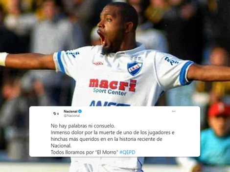 Destrozados: el tuit de Nacional tras la muerte del 'Morro' García