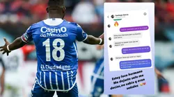 El chat que publicó Jaime Ayoví con el Morro García: "Estoy loco, hermano"