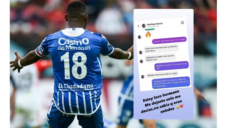 El chat que publicó Jaime Ayoví con el Morro García: "Estoy loco, hermano"