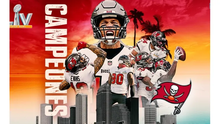 De la mano de Tom Brady, los Buccaneers aplastarona a los Chiefs y son los campeones de la NFL 2021. FOTO: NFL México