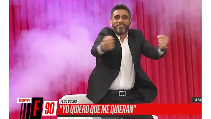 Bulos discutió tanto en ESPNF90 que le pusieron en vivo: "El Negro Humo"
